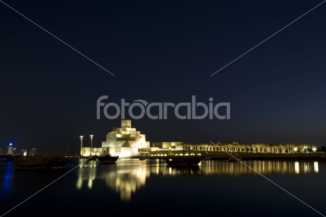 Museum of Islamic Art, Doha at sunrise time