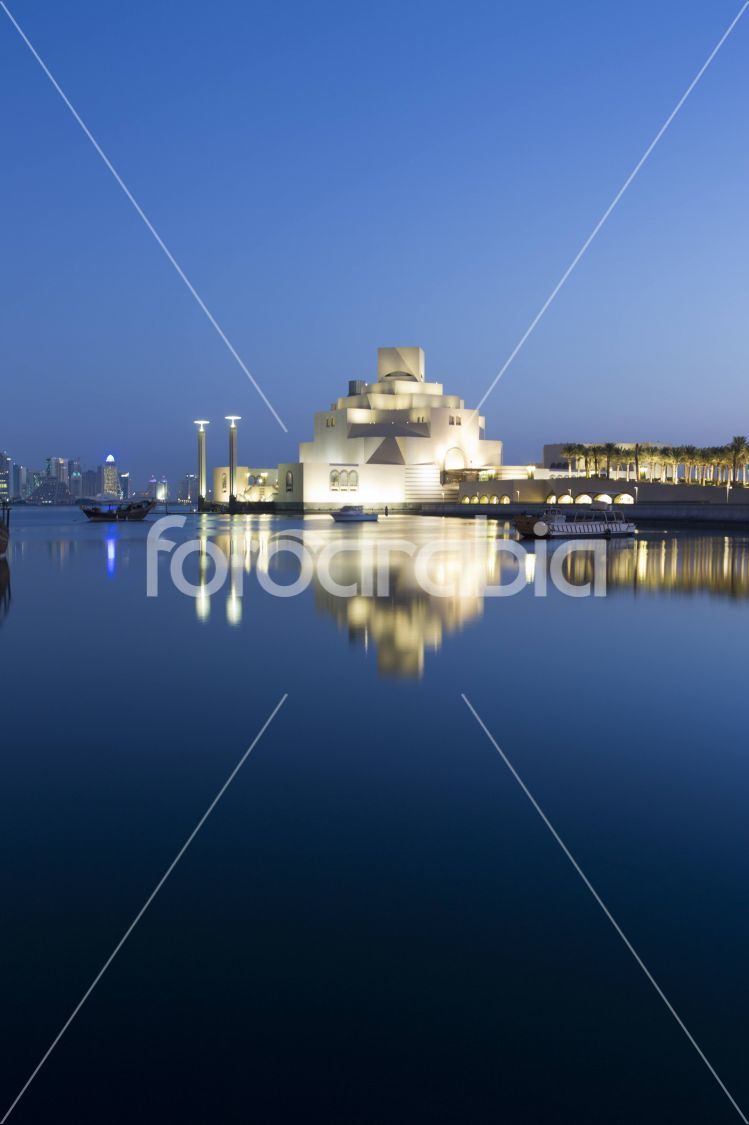 Museum of Islamic Art, Doha at sunrise time