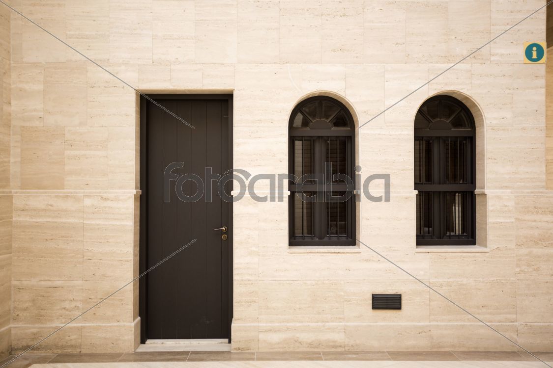 Door and Windows inside the Amphitheatre Katara