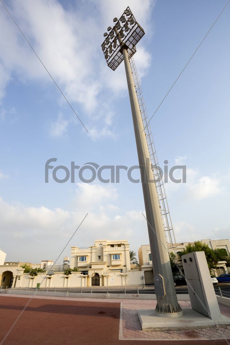 Floodlights in Al Arabi Football Field