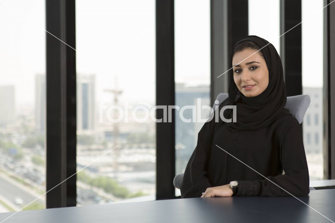 Arab woman in the office