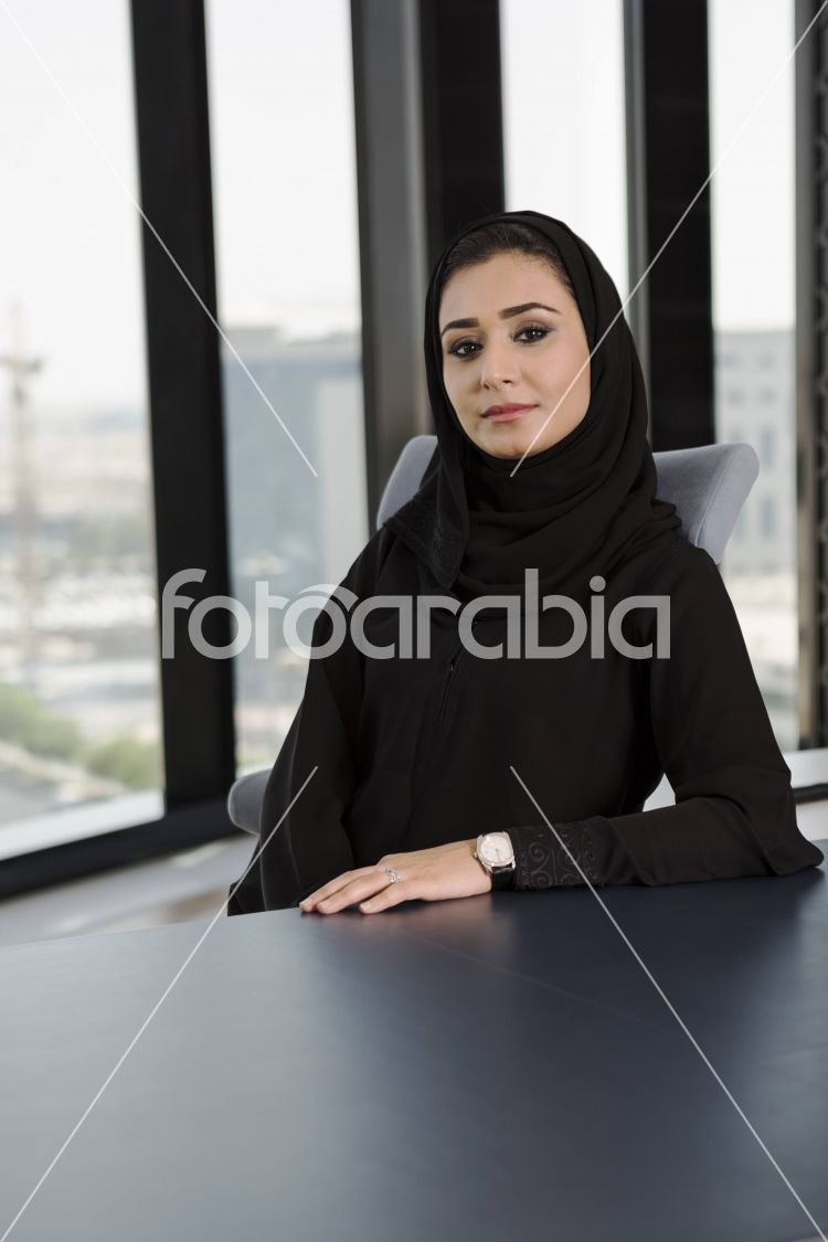 Arab woman in the office
