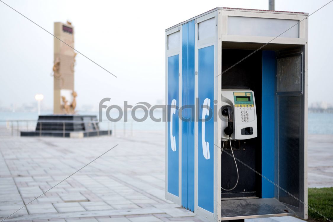 Telephone booth In Corniche Doha