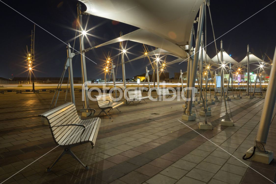 Waiting shed in Aspire zone