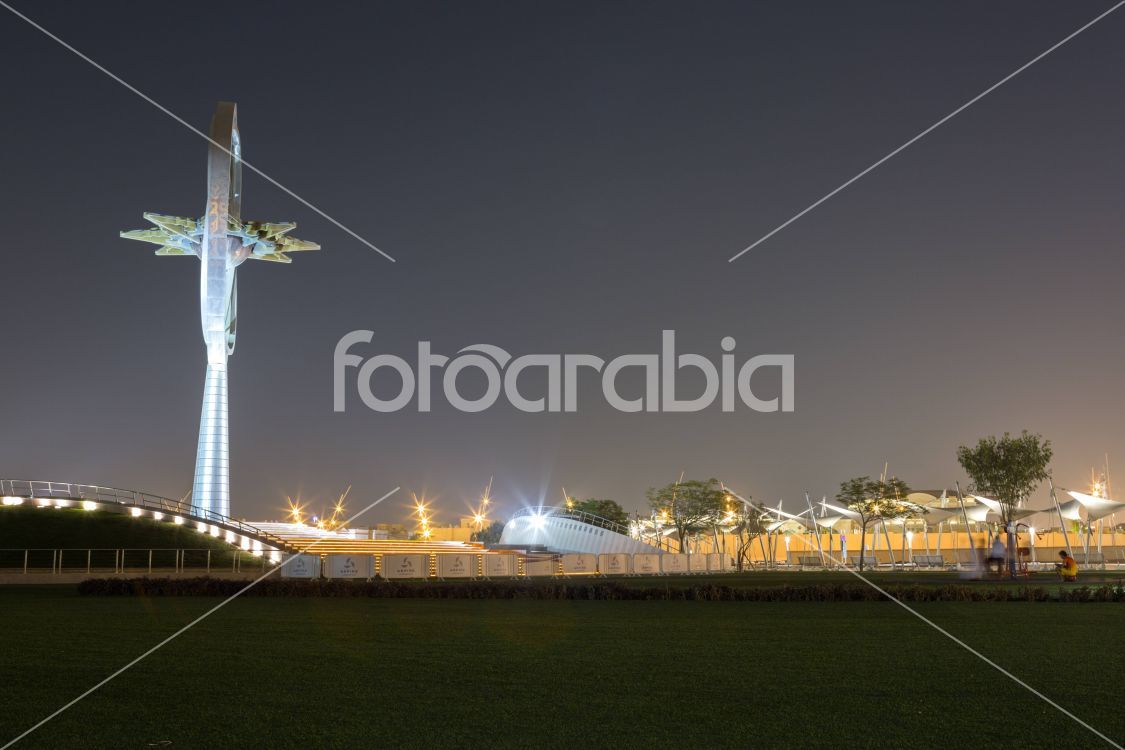 Torch in front of Aspire Zone