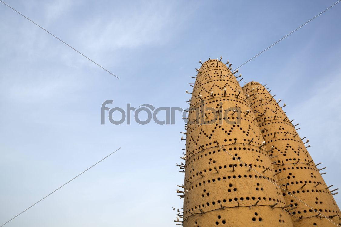 A traditional Arabian pigeon house