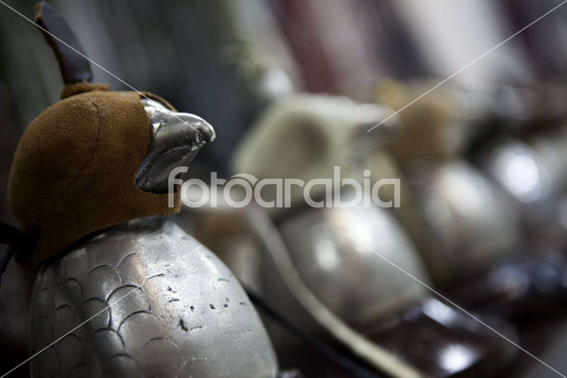 Falconry hoods in Souq Waqif