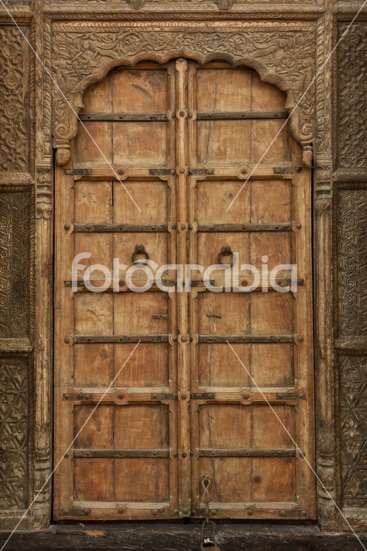 Old Wooden Door in Souq Waqif