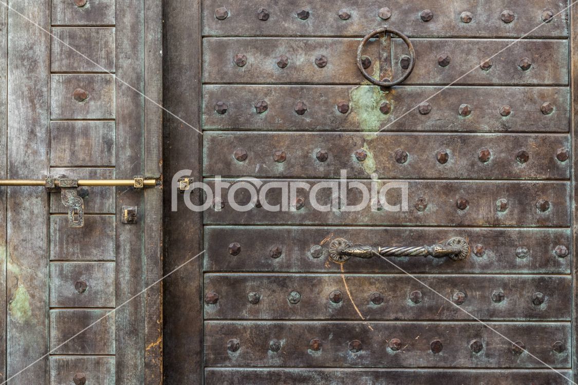 Old Metal Door in Souq Waqif