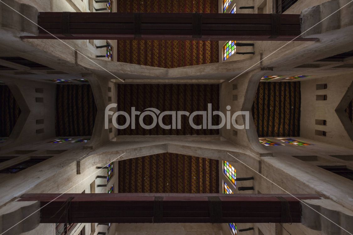 Ceiling inside the building of Souq Waqif