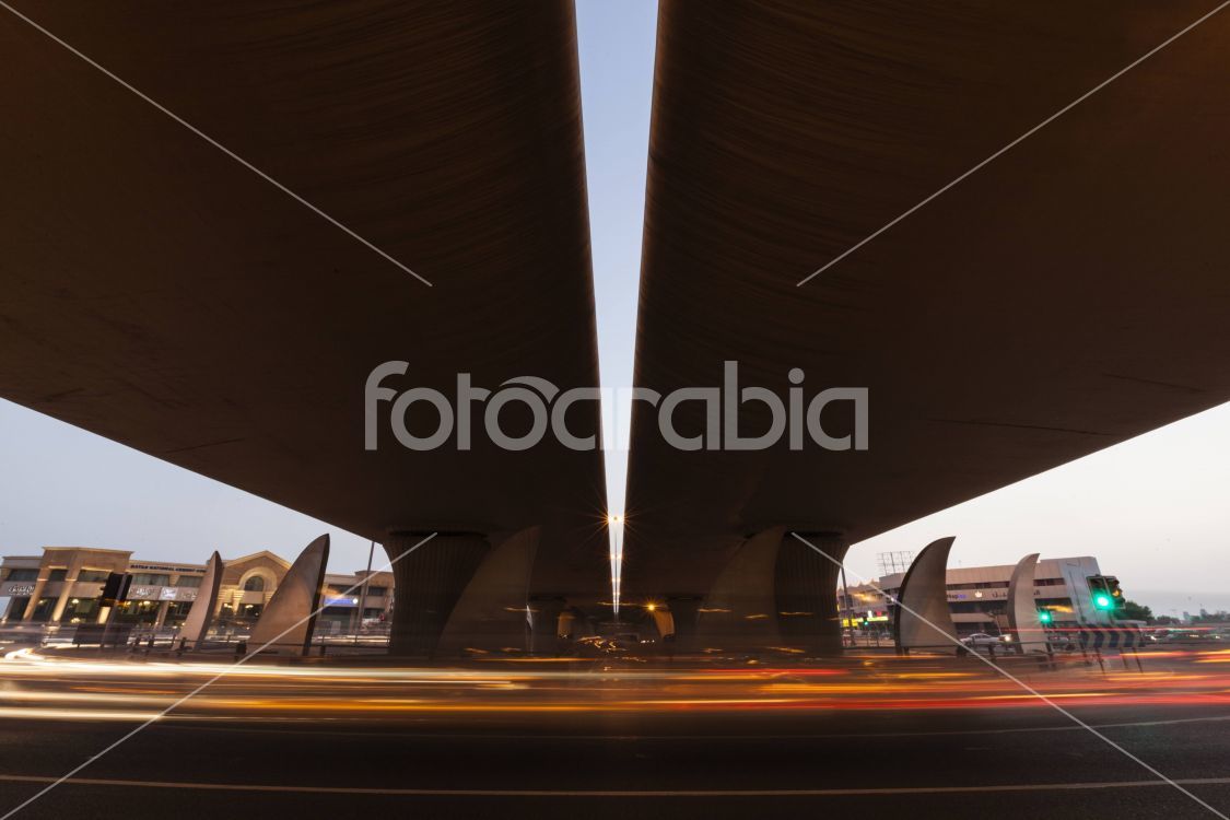 Roundabout under Overpass
