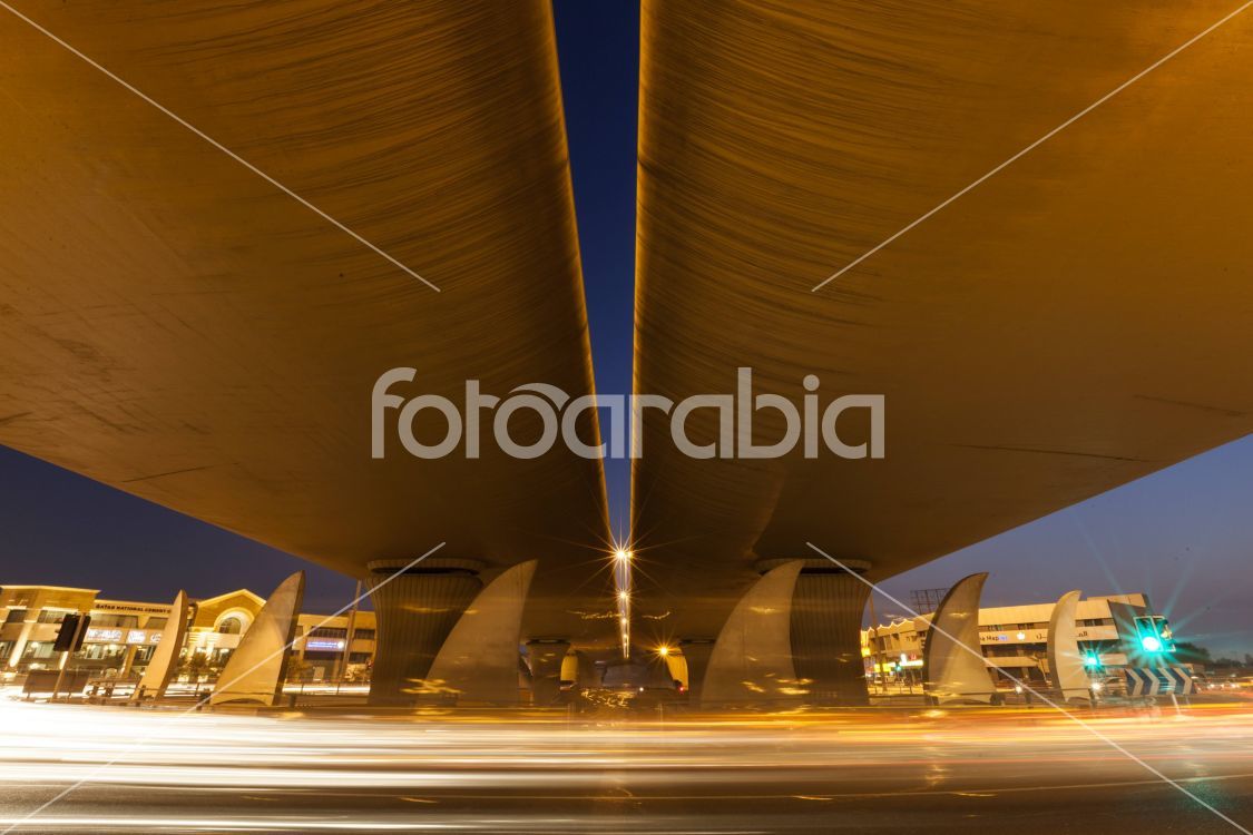 Roundabout under Overpass