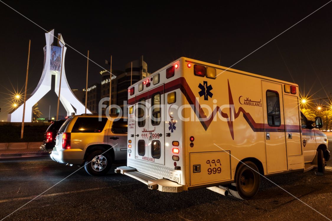 Ambulance at the Sports Roundabout