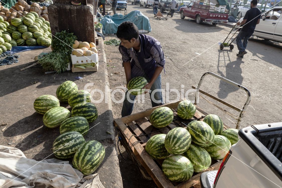Man working at the Market