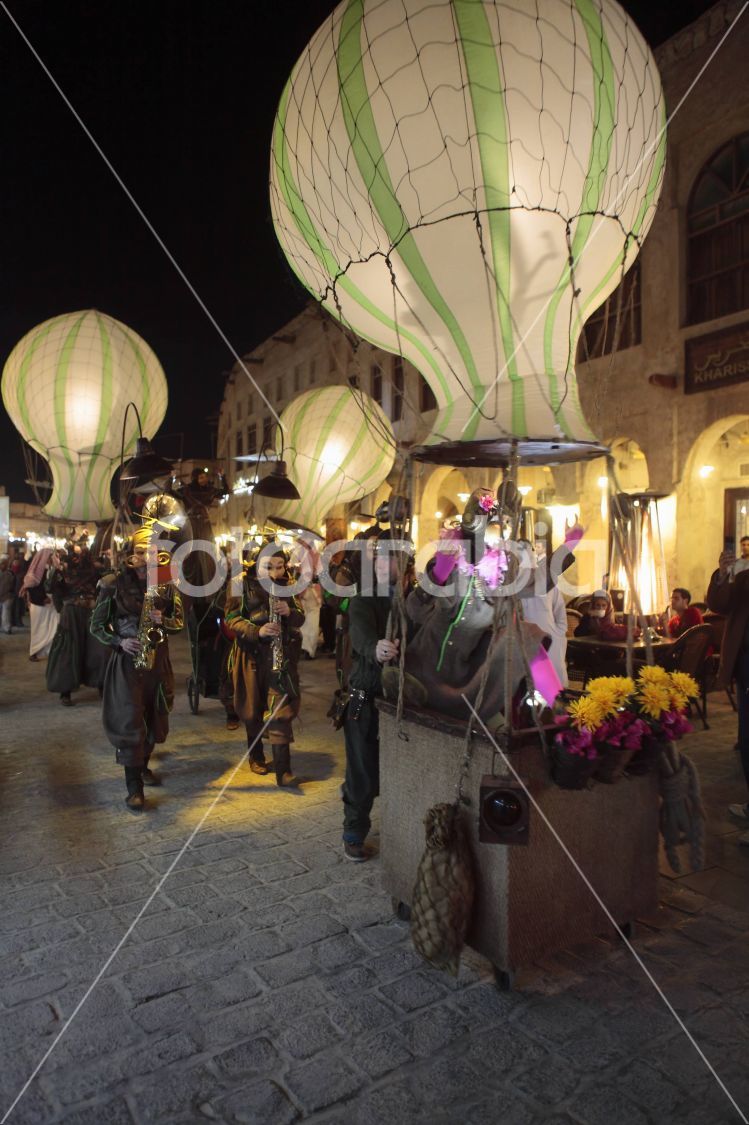 Street artists in Souq Waqif