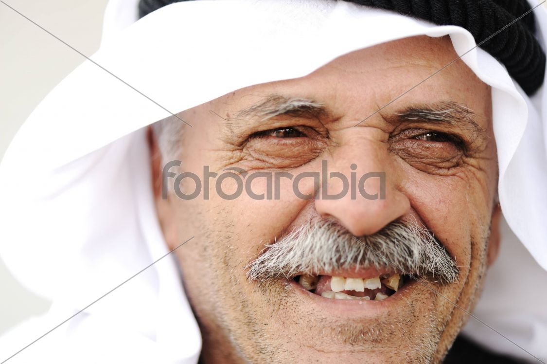 Mature Arabic man with traditional clothes