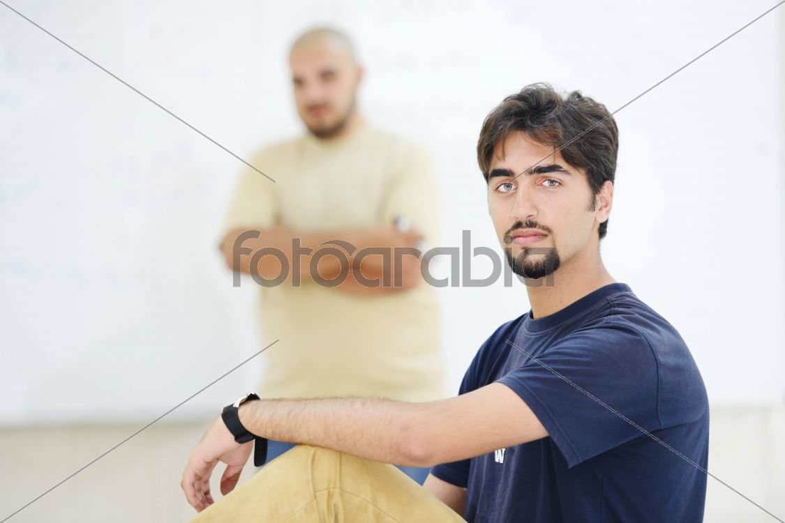 Active Arabic people posing in real life