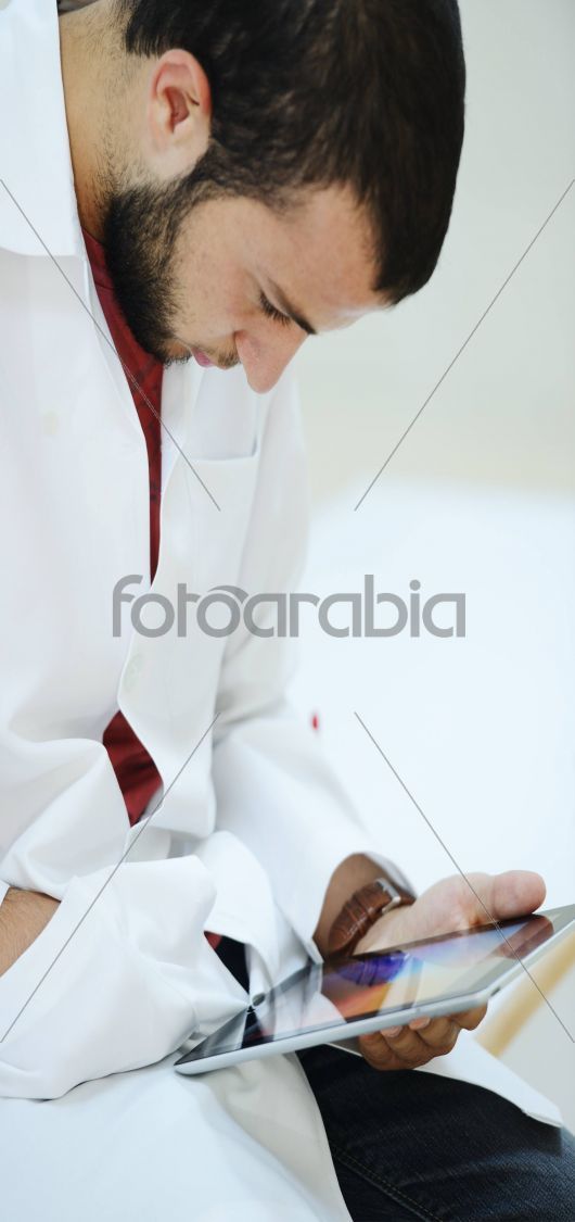 Active Arabic people posing in real life situation
