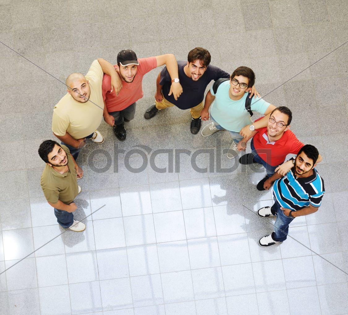 Active Arabic people posing in real life
