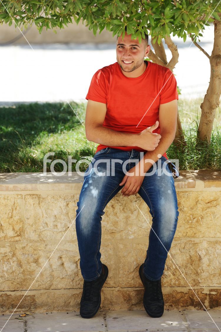 Active Arabic people posing in real life