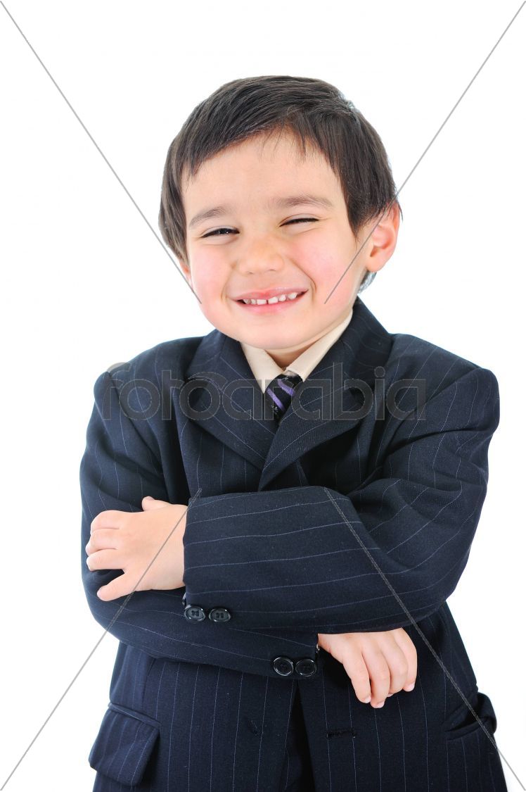 Young businessman with his arms folded