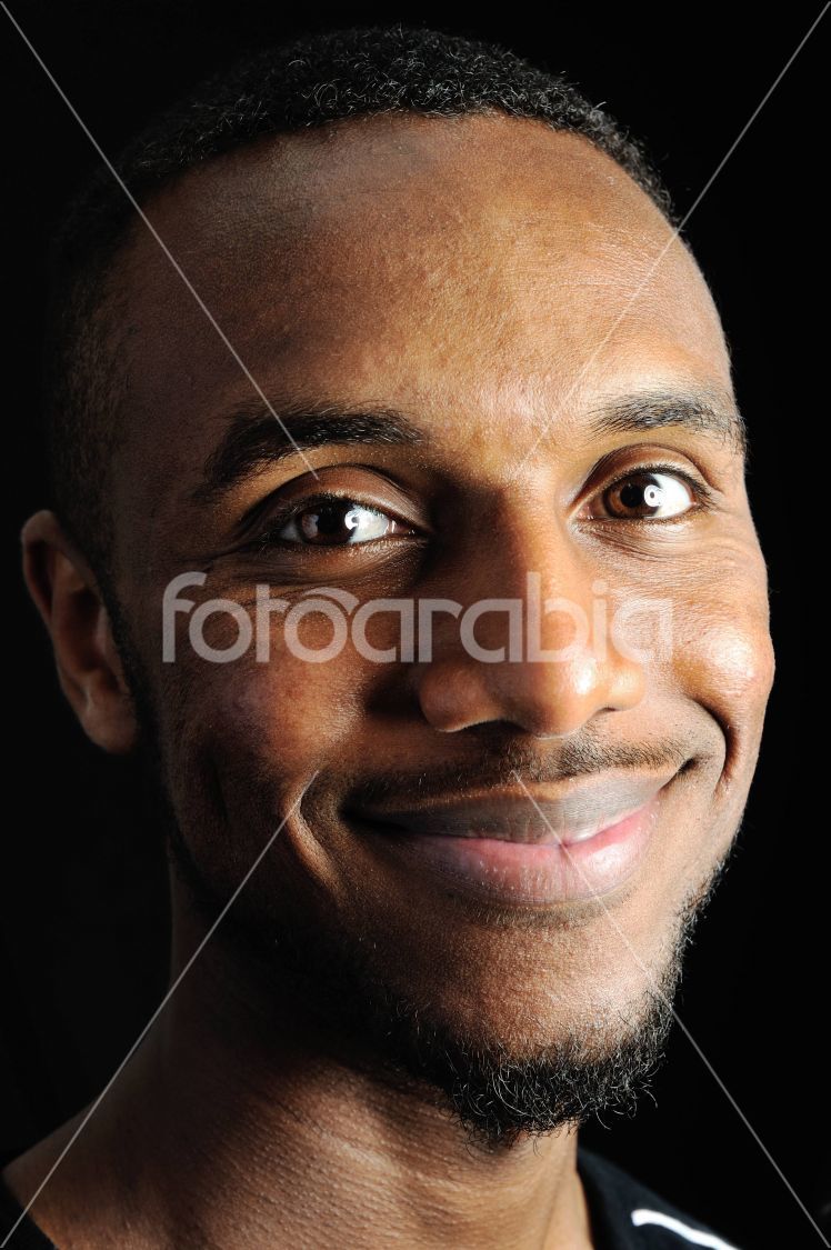 Close up image of arabic guy