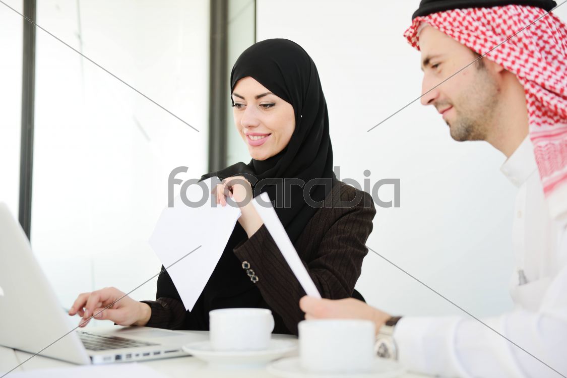 Arabic business people at work