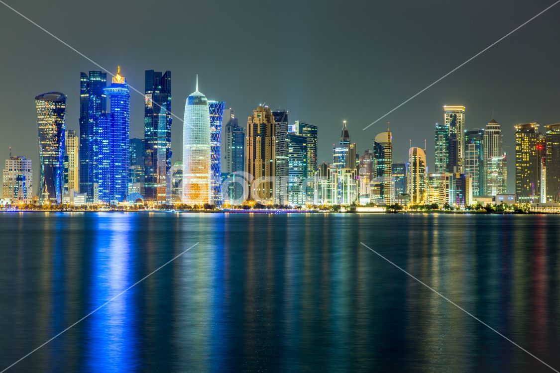 Doha Cornice skyline