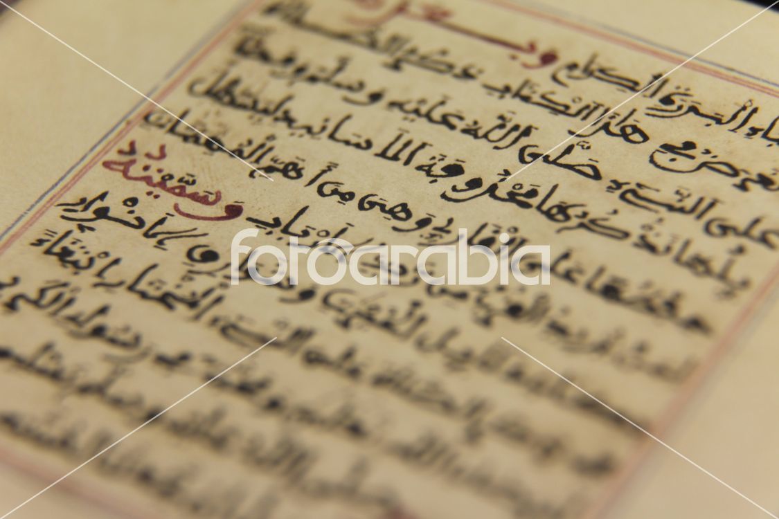 Arabic Calligraphy on a paper