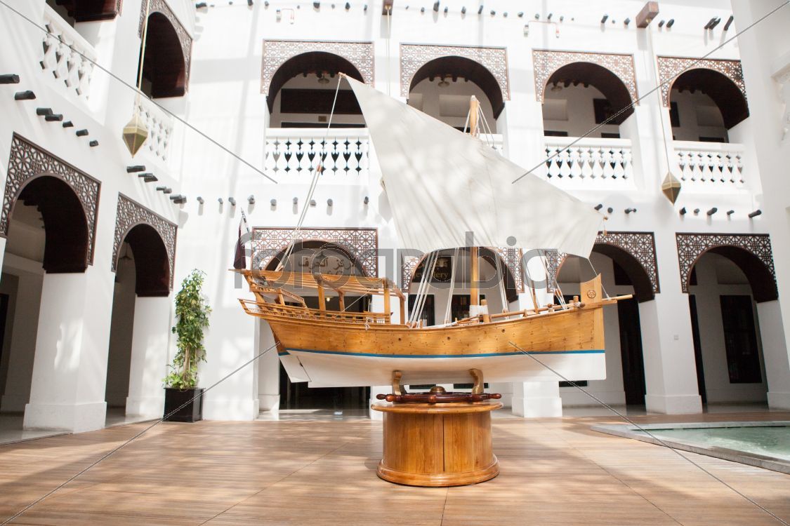Miniature Boat in Souq Waqif