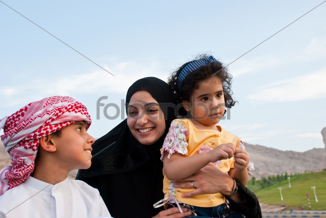 Arab Family outdoor