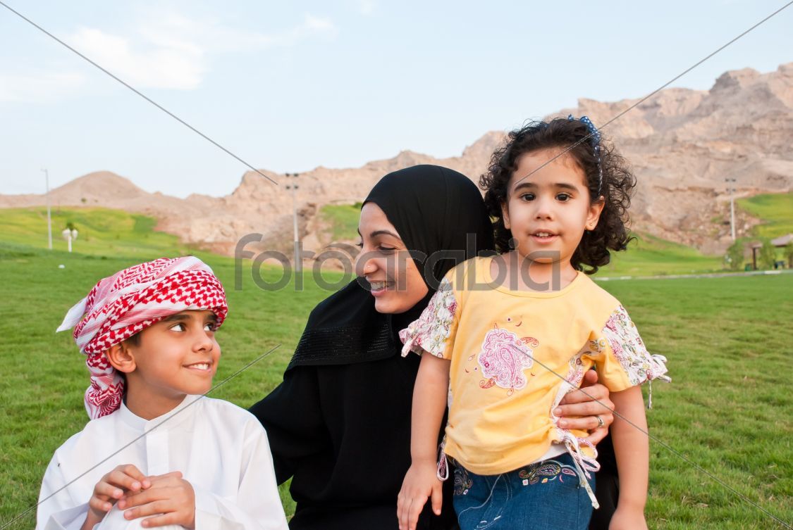 Arab Family outdoor