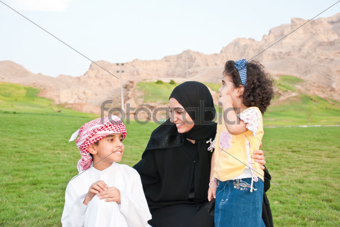Arab Family outdoor