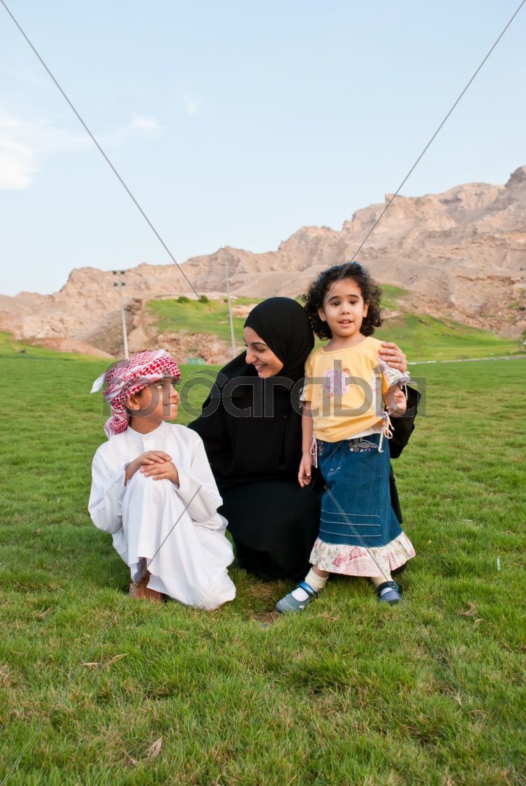 Arab Family outdoor