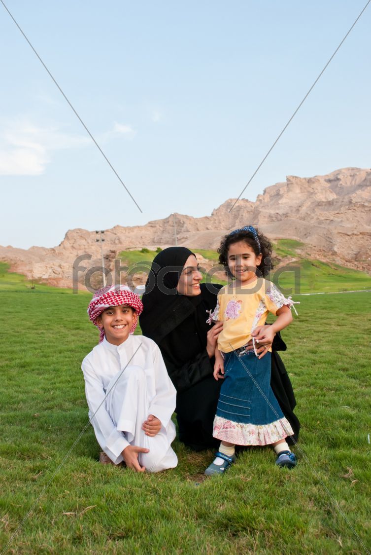 Arab Family outdoor