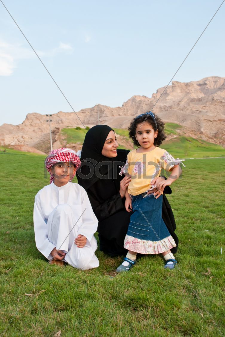 Arab Family outdoor