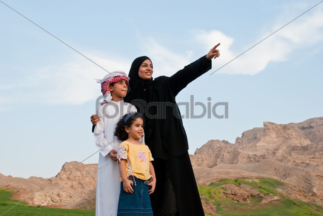 Arab Family outdoor