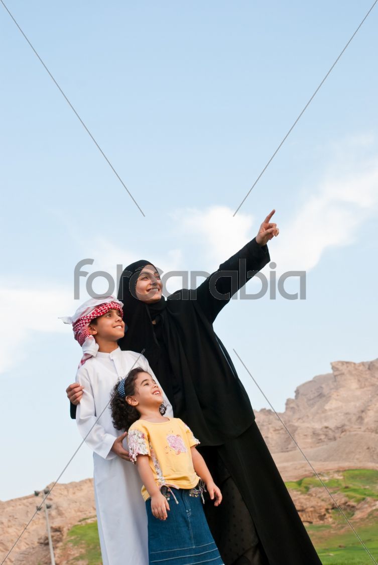 Arab Family outdoor