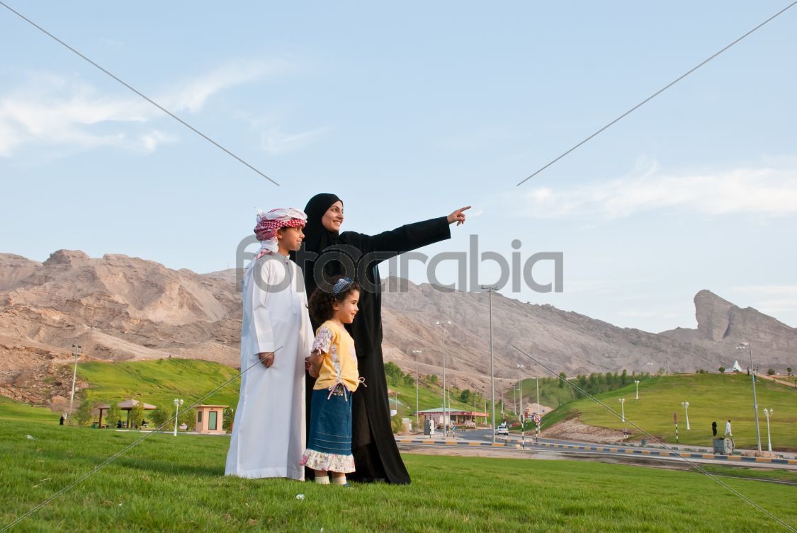 Arab Family outdoor