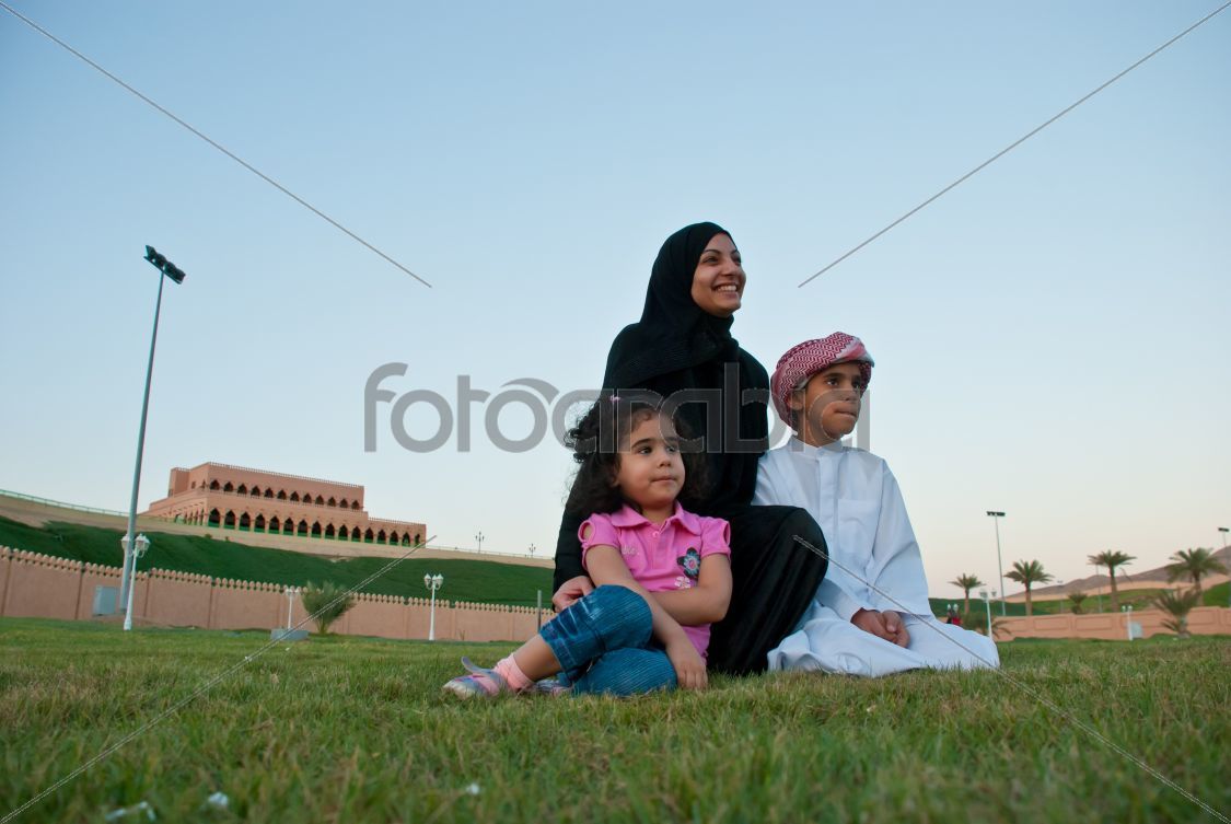 Arab Family outdoor