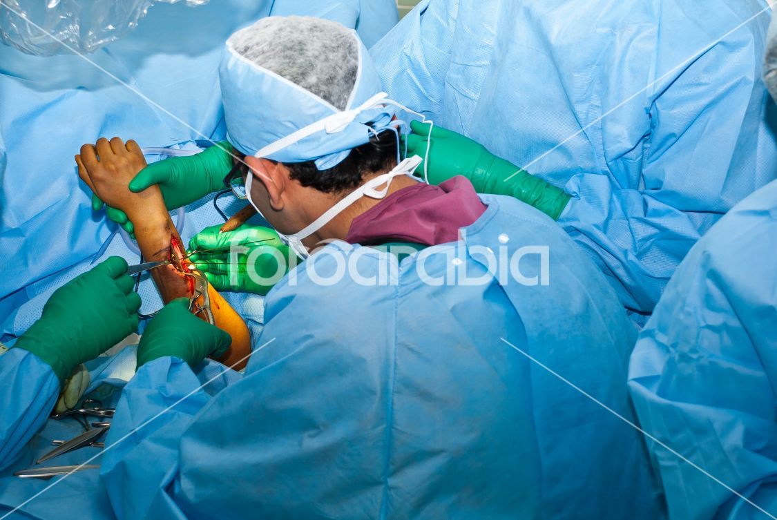 Arab Medical Doctor Operating