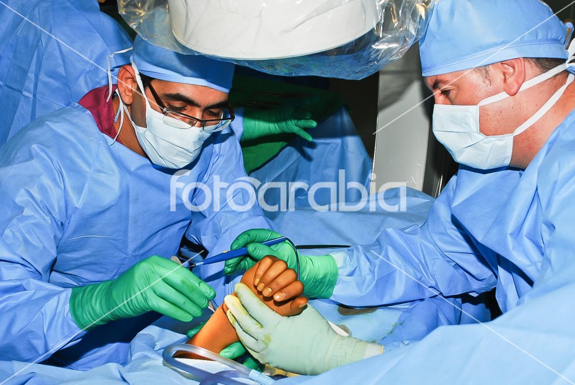 Arab Medical Doctor Operating