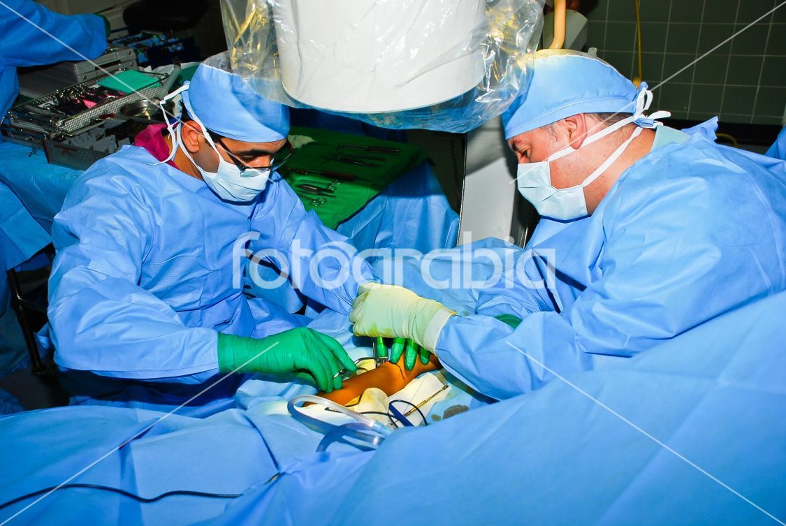 Arab Medical Doctor Operating