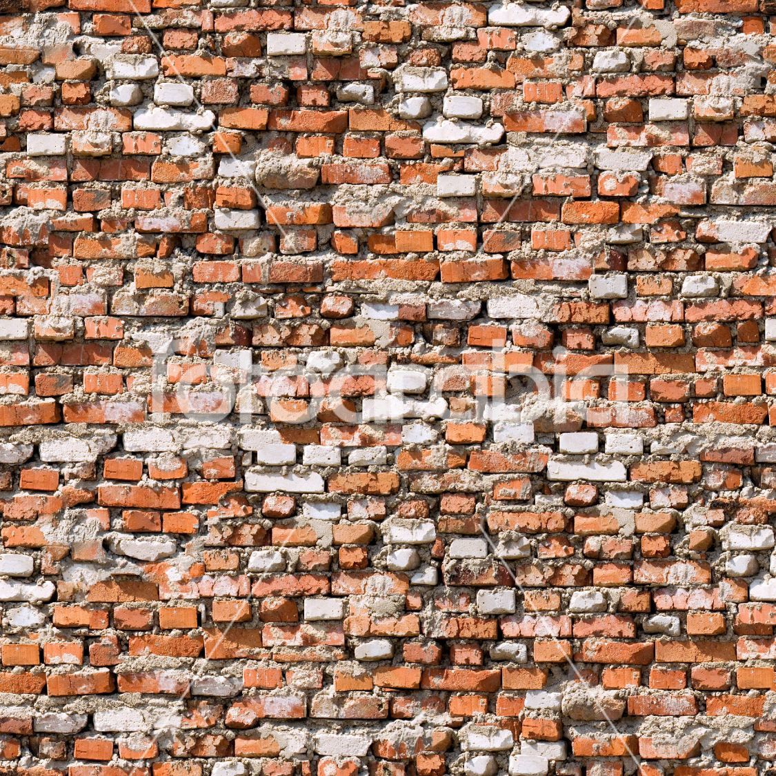 Red brickwork seamless background.