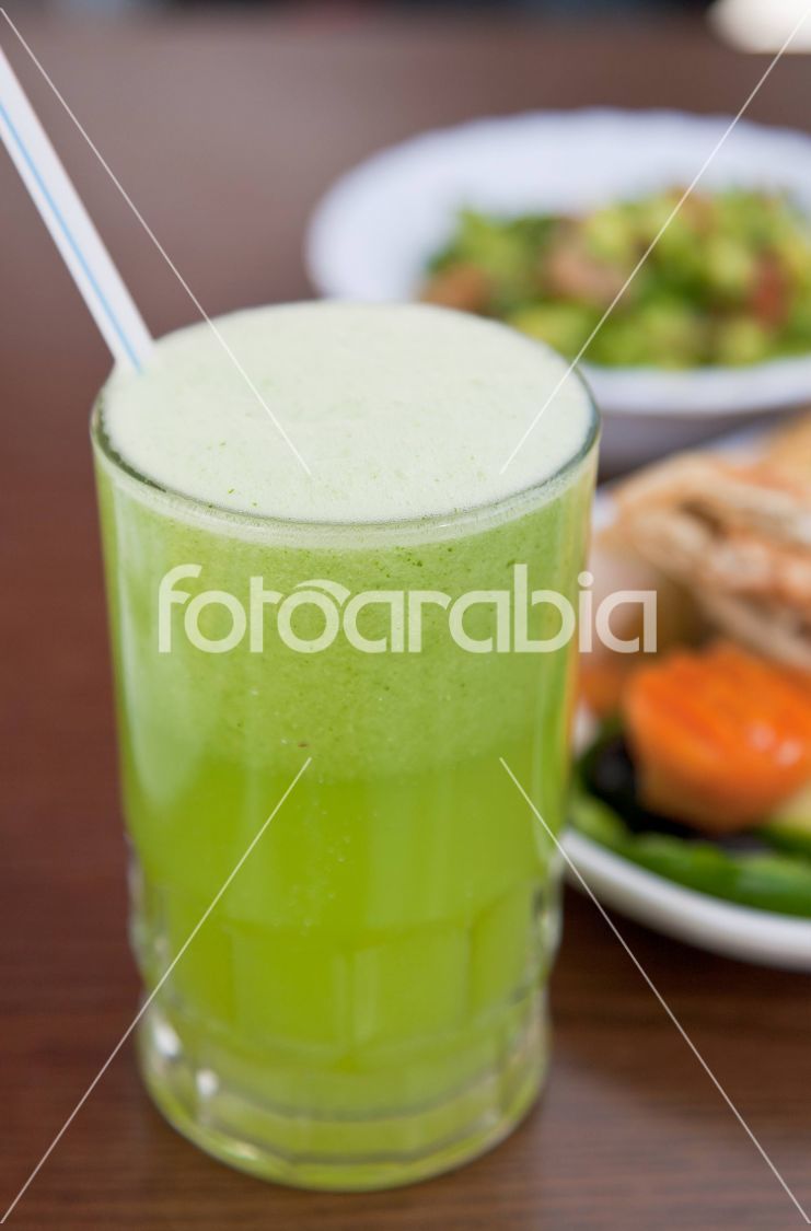 fresh lemon and mint juice