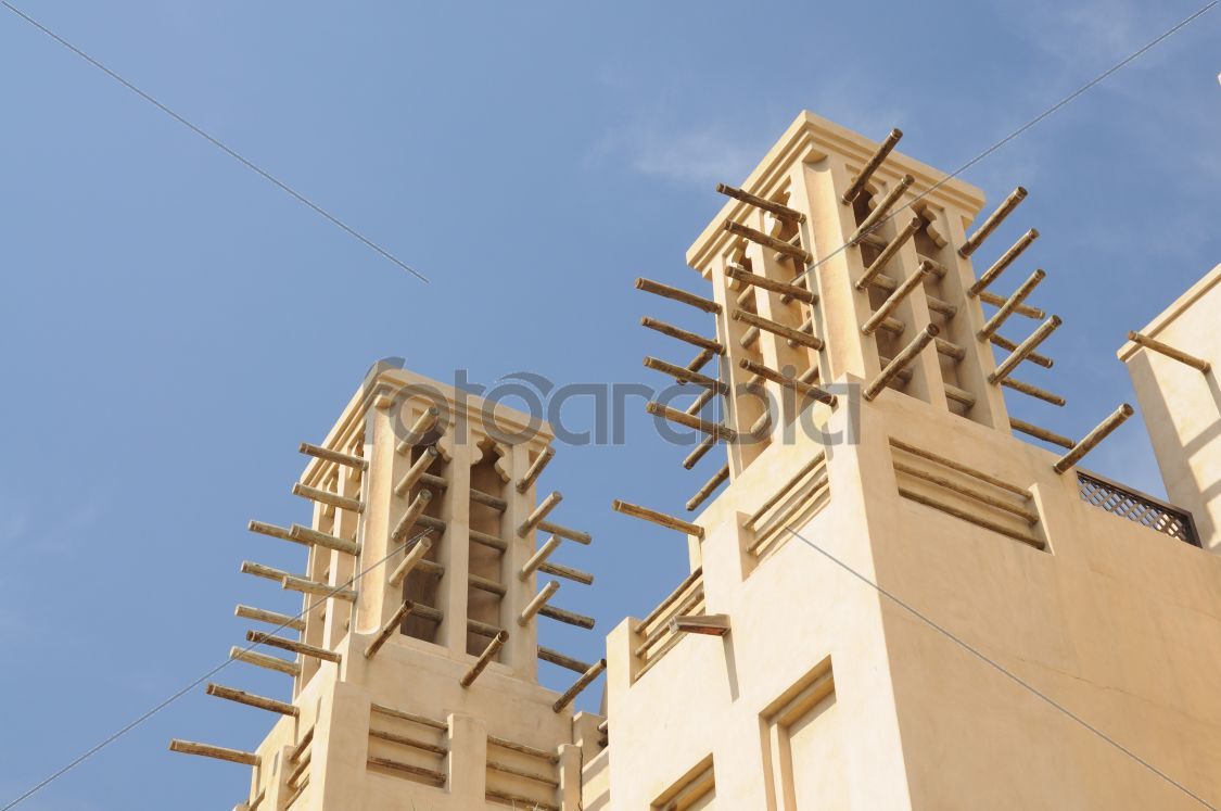 Traditional Wind Towers in Dubai, United Arab Emirates