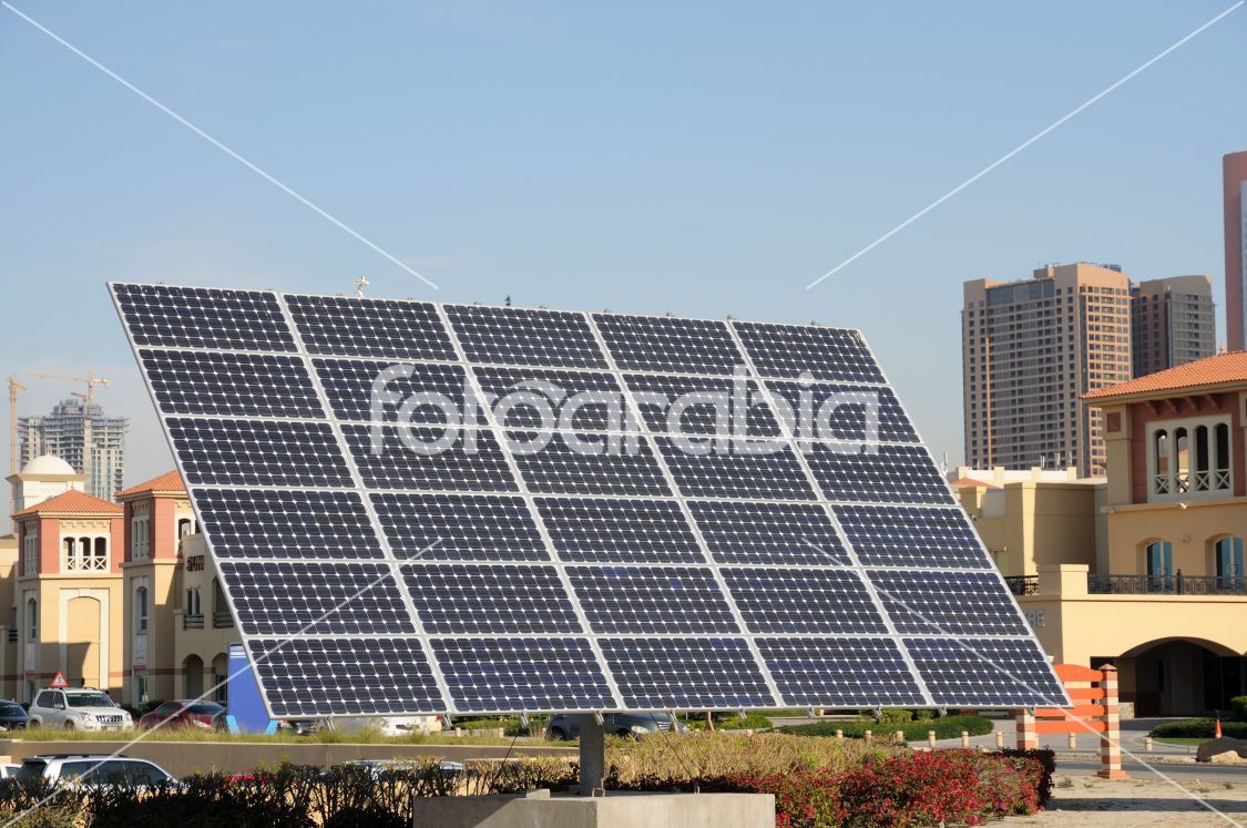 Solar Panel in the city of Dubai