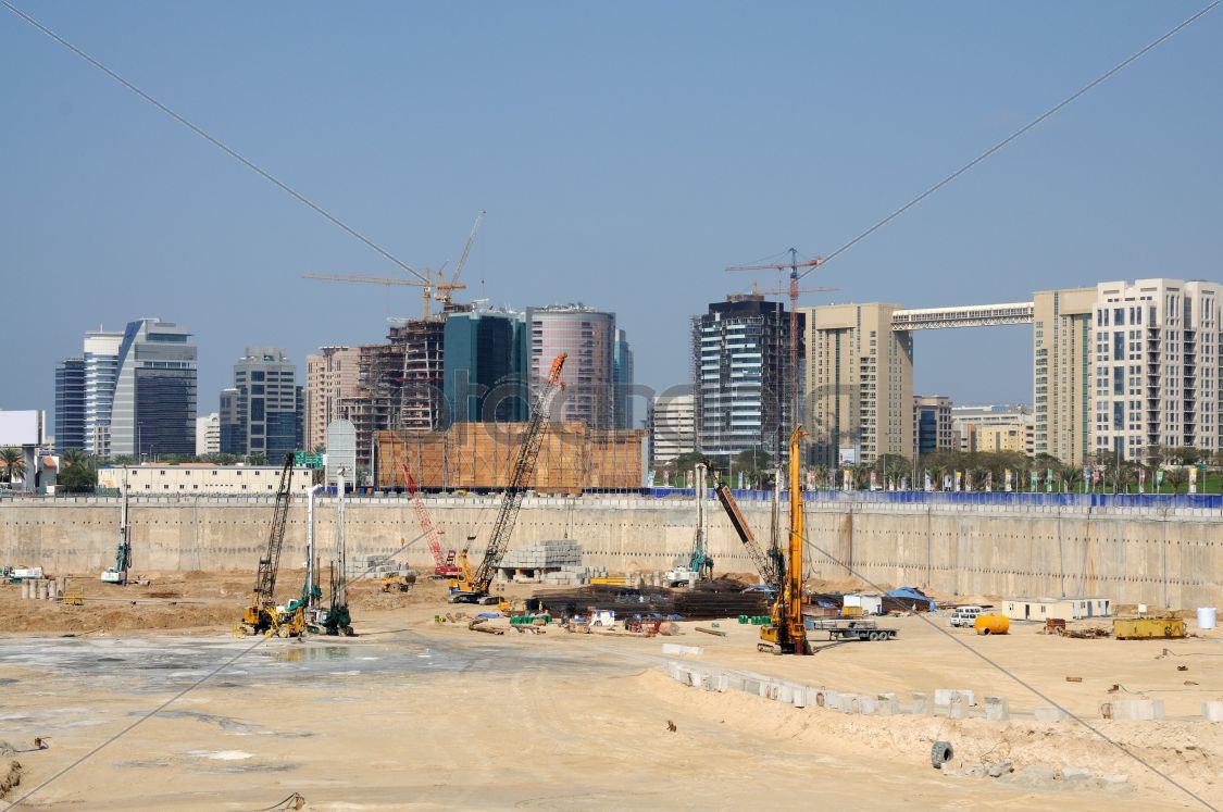 Construction site in Dubai, United Arab Emirates