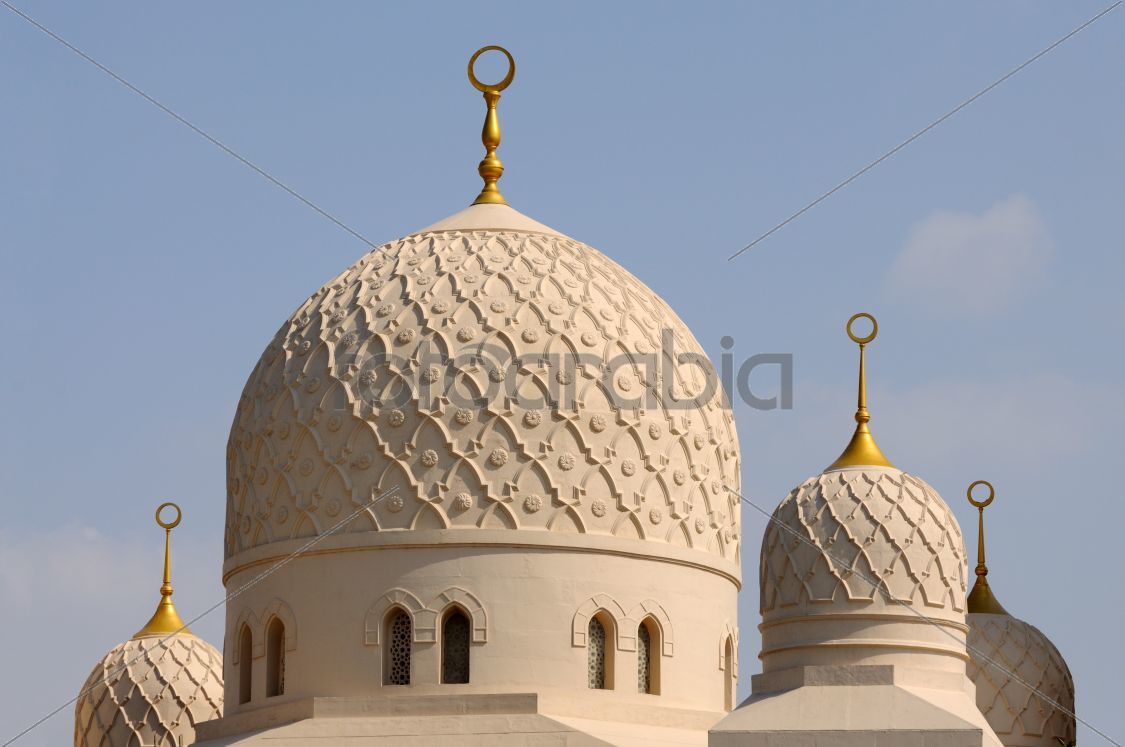 Cupolas of the Jumeirah Mosque in Dubai