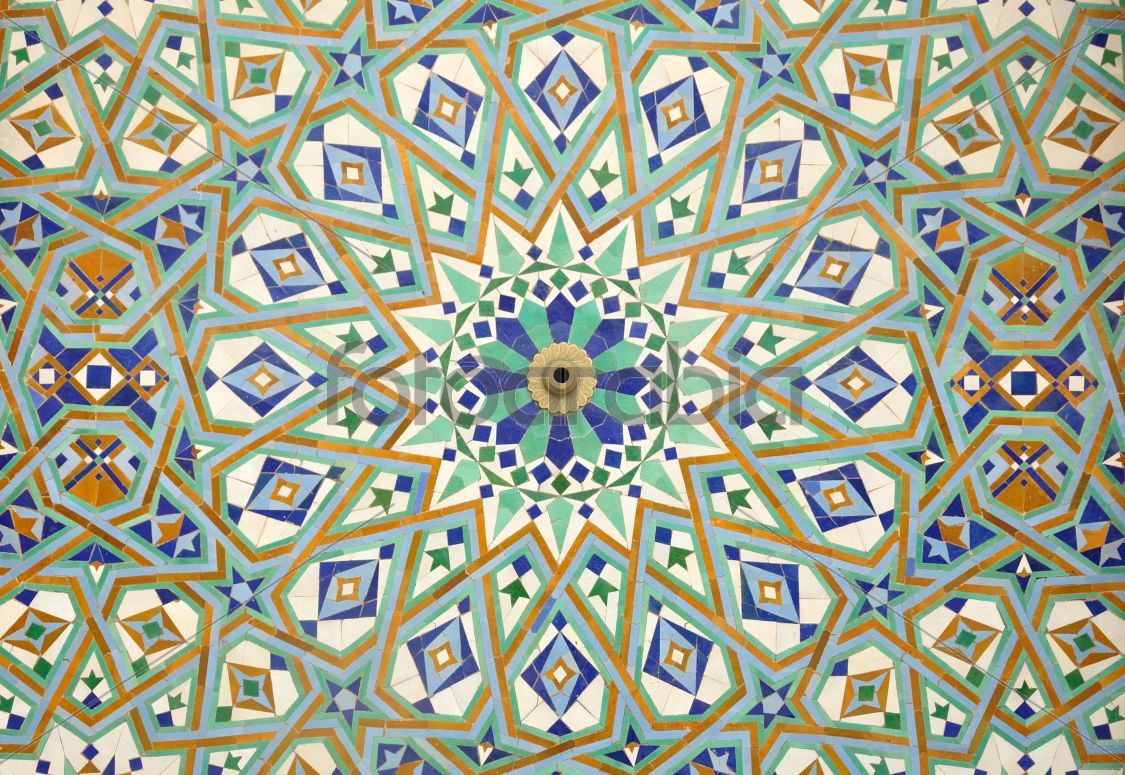 Oriental mosaic in Casablanca, Morocco